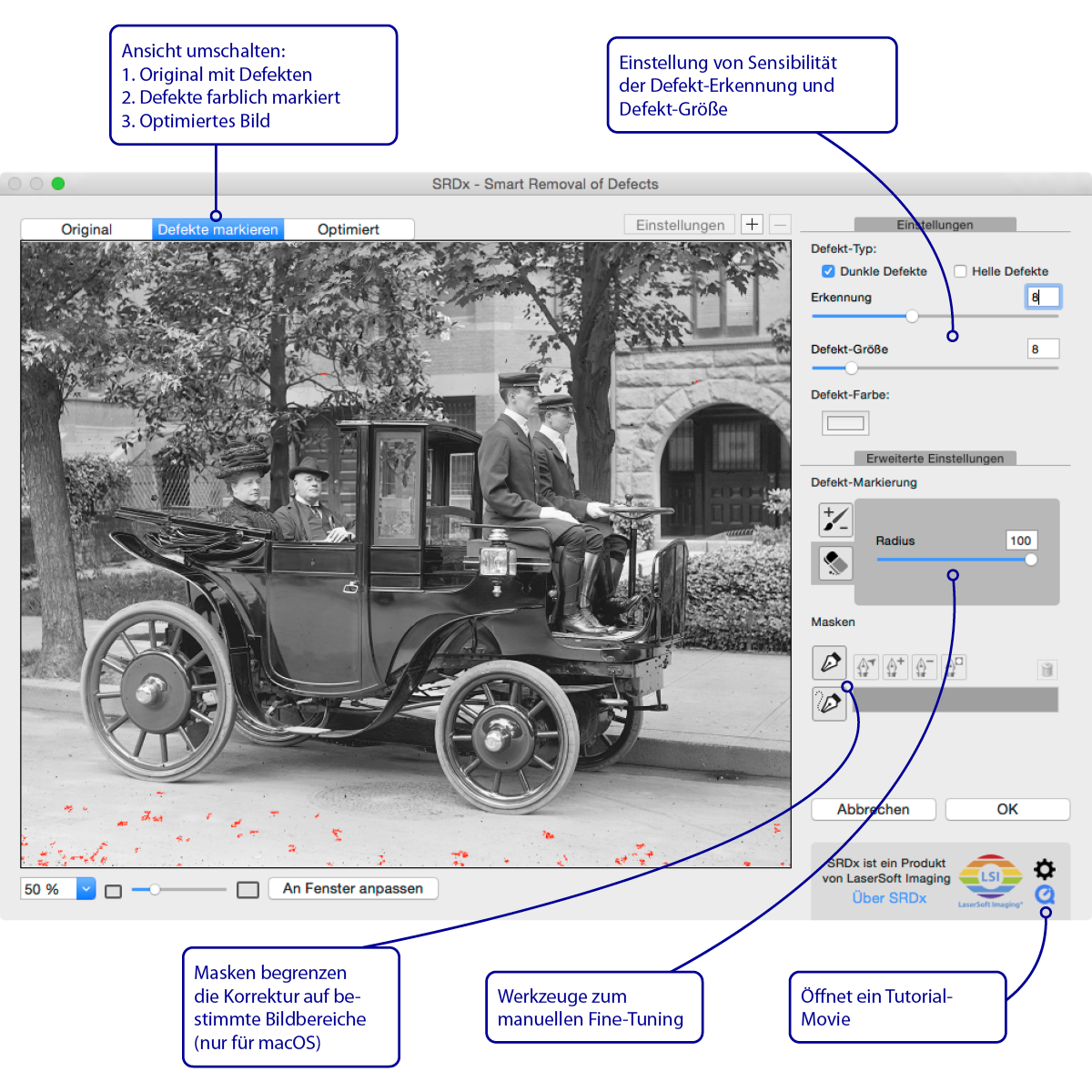 SRDx Plug-in User Interface